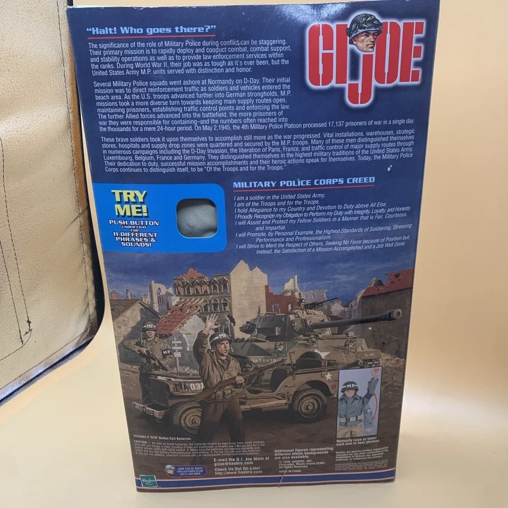 Boxed G.I. Joe WWII ETO Military Policeman Action Figure 12